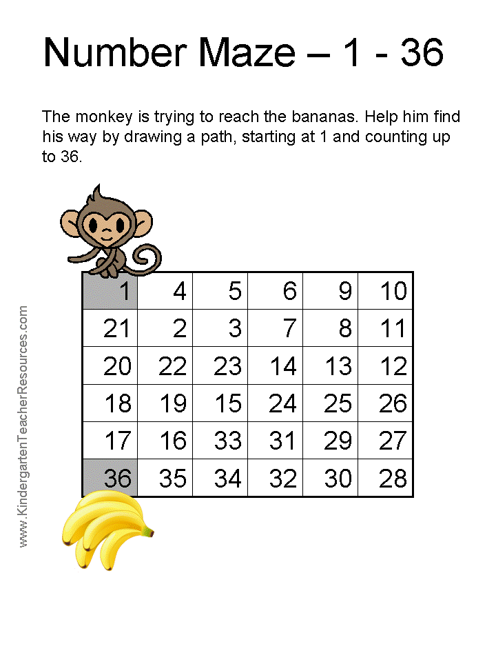 Monkey Worksheets And Coloring Pages