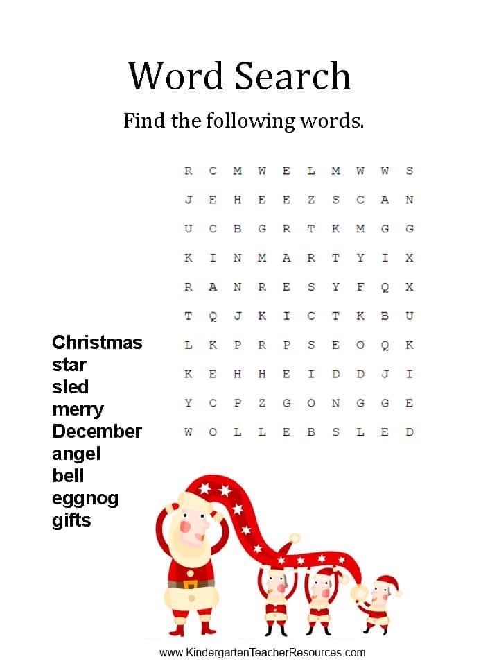 Christmas Word Search