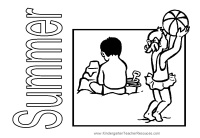 Summer Coloring Pages