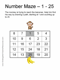 Monkey Worksheets and Coloring Pages