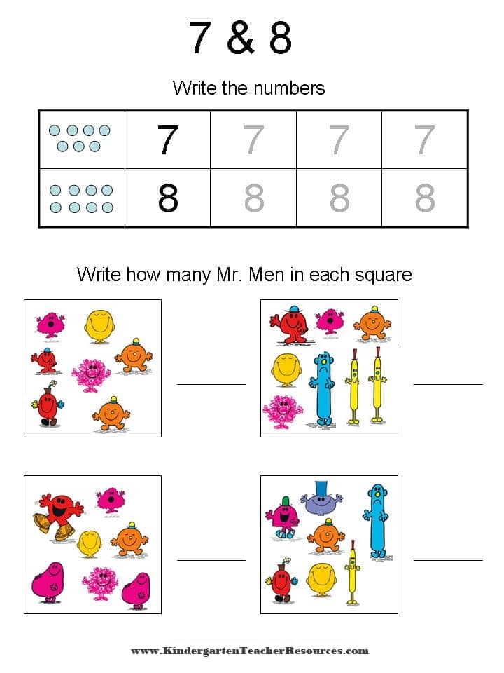 Counting And Adding Up To 10 With The Mr Men