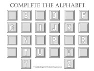 kindergarten alphabet worksheet