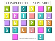 free alphabet worksheet