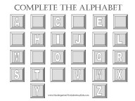 free printable alphabet worksheet