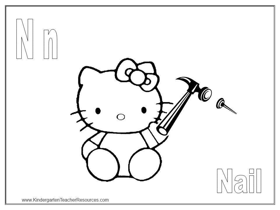 Download Free Hello Kitty Coloring Pages