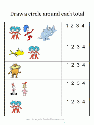 dr seuss math activities for kindergarten free