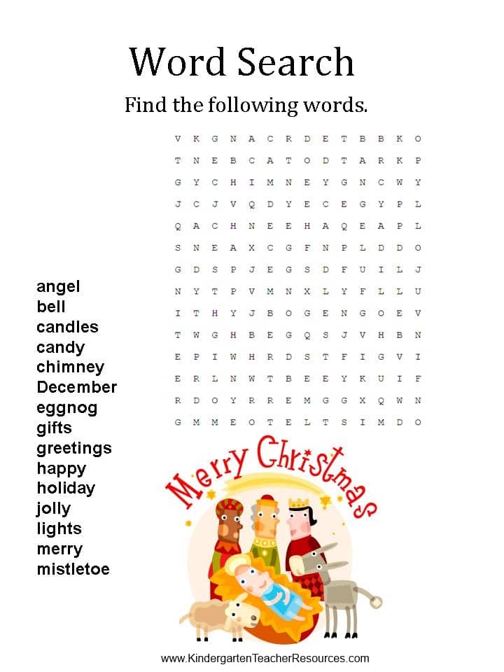 Christmas Word Search