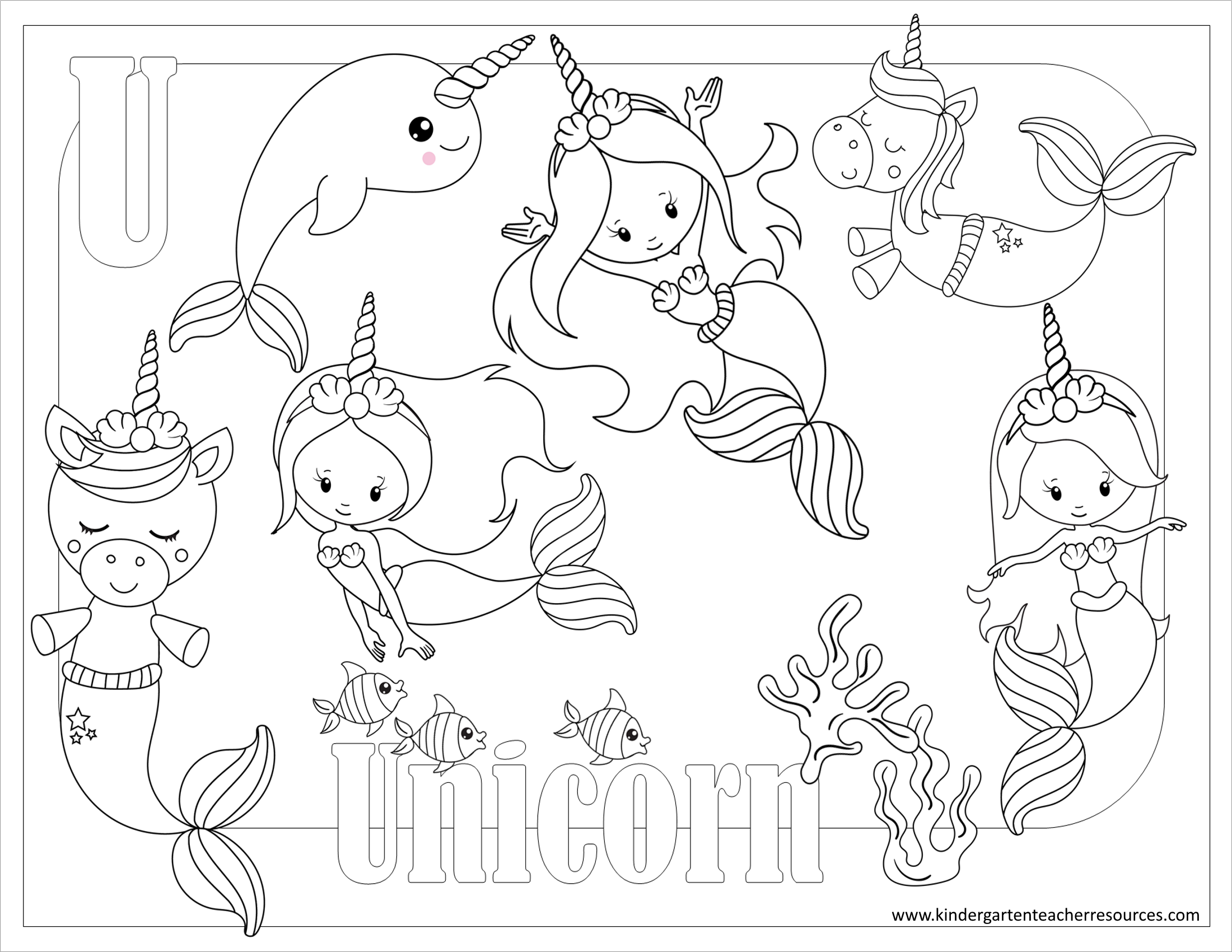 Download Free Printable Coloring Pages for Kindergarten