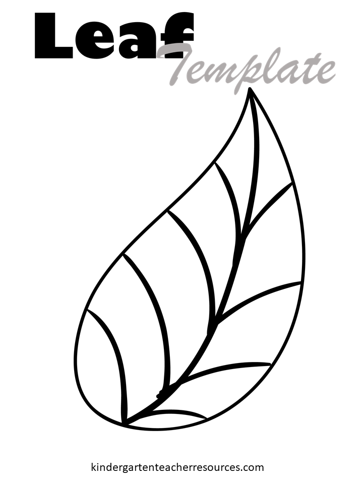 Flower Leaf Template Printable