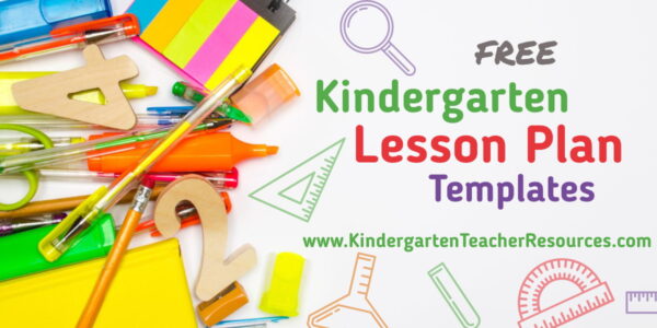 FREE Kindergarten Lesson Plan Template Word or Editable PDF