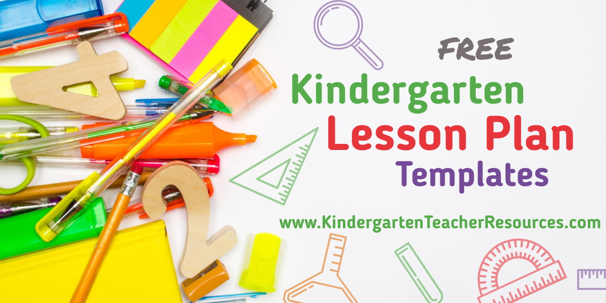 FREE Kindergarten Lesson Plan Template Word Or Editable PDF